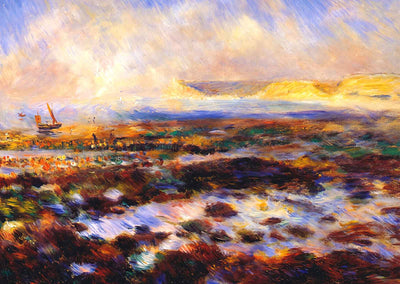 Seascape Art Print 1883 Painting by Pierre-Auguste Renoir (6 Sizes) - Acid Free