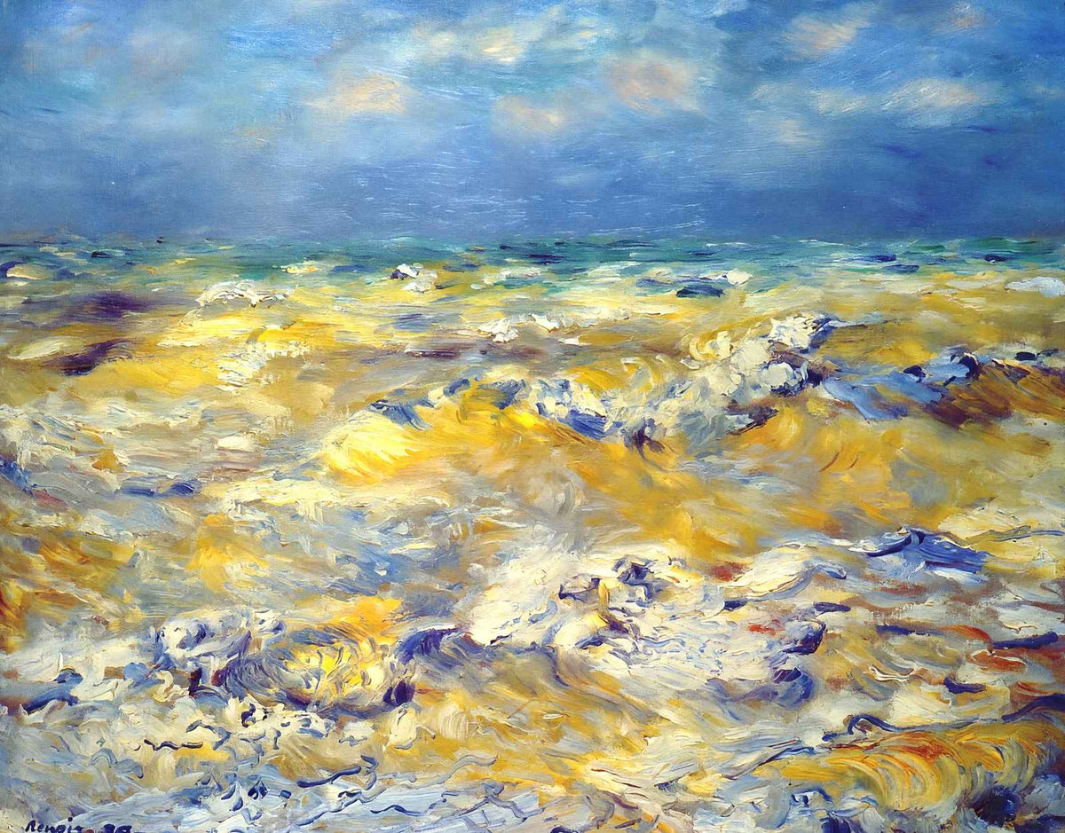 Seascape Near Berneval 1879 by Pierre-Auguste Renoir Art Print (6 Sizes)