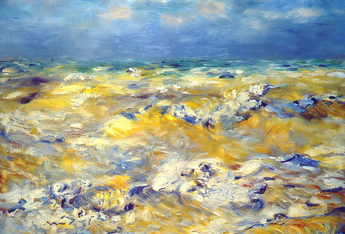 Seascape Near Berneval 1879 by Pierre-Auguste Renoir Art Print (6 Sizes)