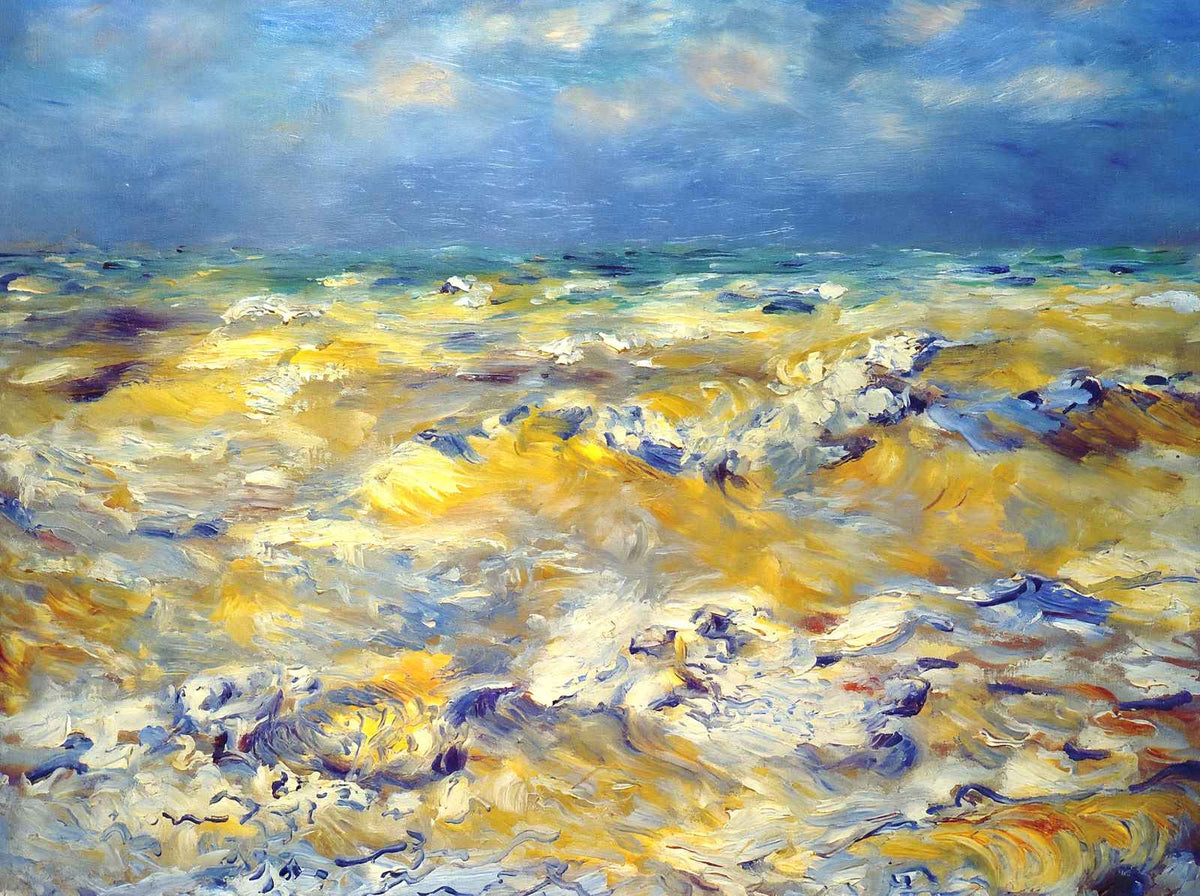 Seascape Near Berneval 1879 by Pierre-Auguste Renoir Art Print (6 Sizes)
