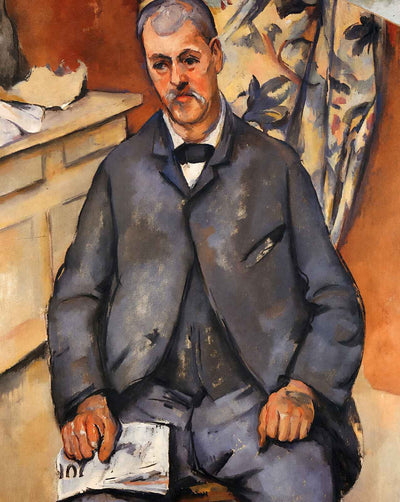 Seated Man painting print by Paul Cezanne (1900)