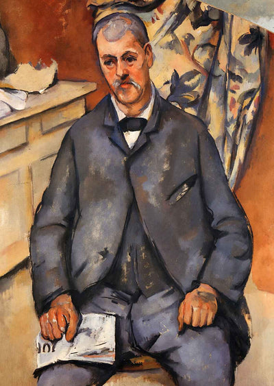 Seated Man 1900 Painting by Paul Cezanne Art Print (6 Sizes) - Premium Print