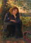 Seated Peasant 1892 Painting by Camille Pissarro Fine Art Print (6 Sizes)