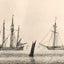 Sea with Ships 1826 Drawing by Caspar David Friedrich Art Print (6 Sizes)