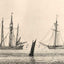 Sea with Ships 1826 Drawing by Caspar David Friedrich Art Print (6 Sizes)