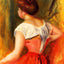 Seated Young Woman Fine Art Print 1896 by Pierre-Auguste Renoir (6 Sizes)