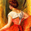 Seated Young Woman Fine Art Print 1896 by Pierre-Auguste Renoir (6 Sizes)