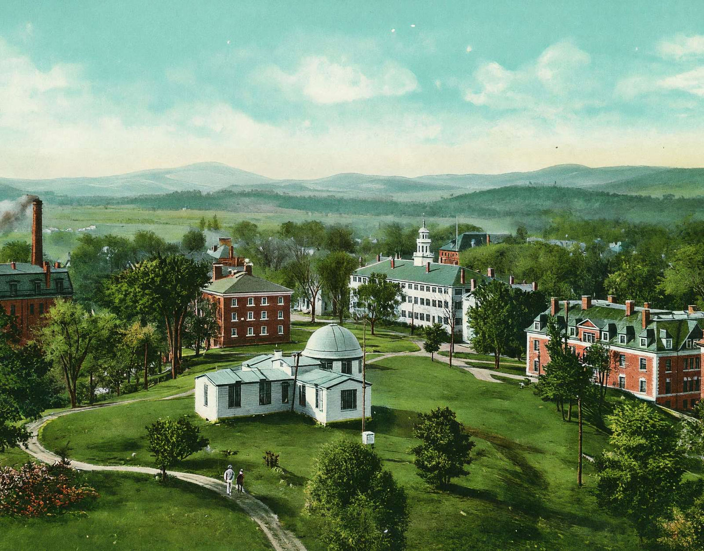 Dartmouth College Hanover NH in 1910 Vintage Print (7 Sizes) - Restored