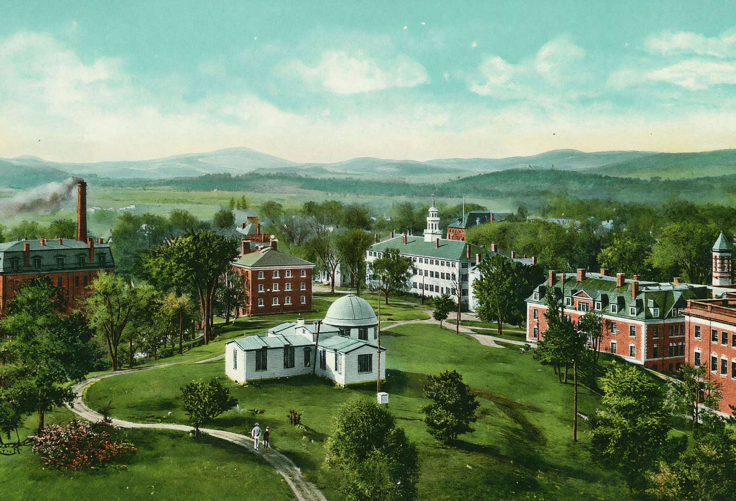 Dartmouth College Hanover NH in 1910 Vintage Print (7 Sizes) - Restored