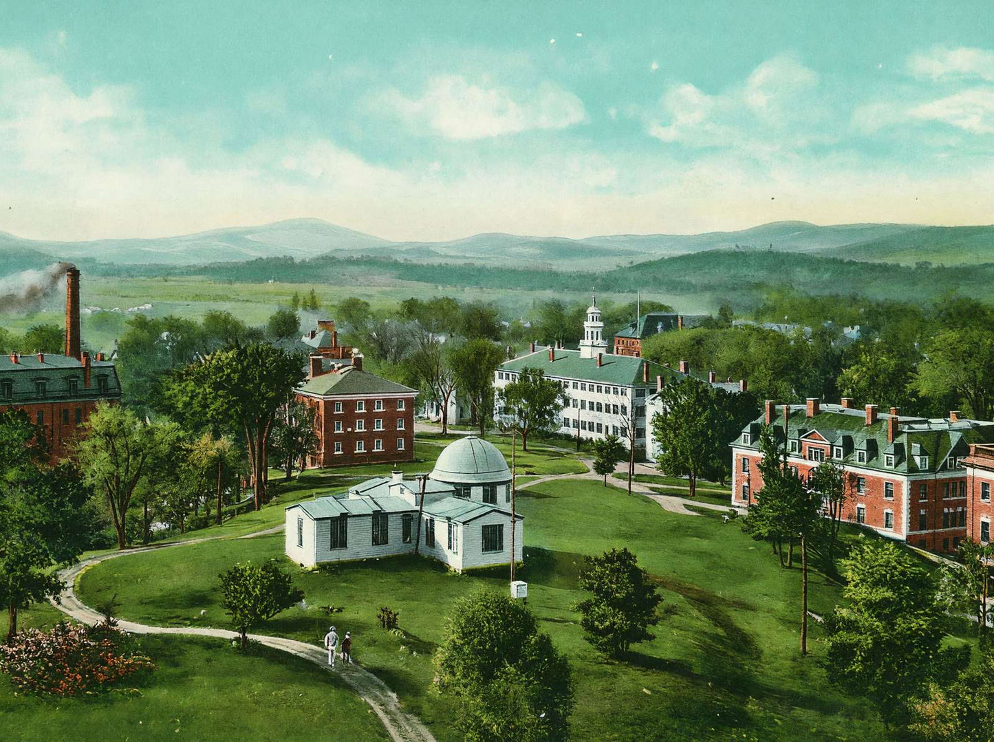 Dartmouth College Hanover NH in 1910 Vintage Print (7 Sizes) - Restored