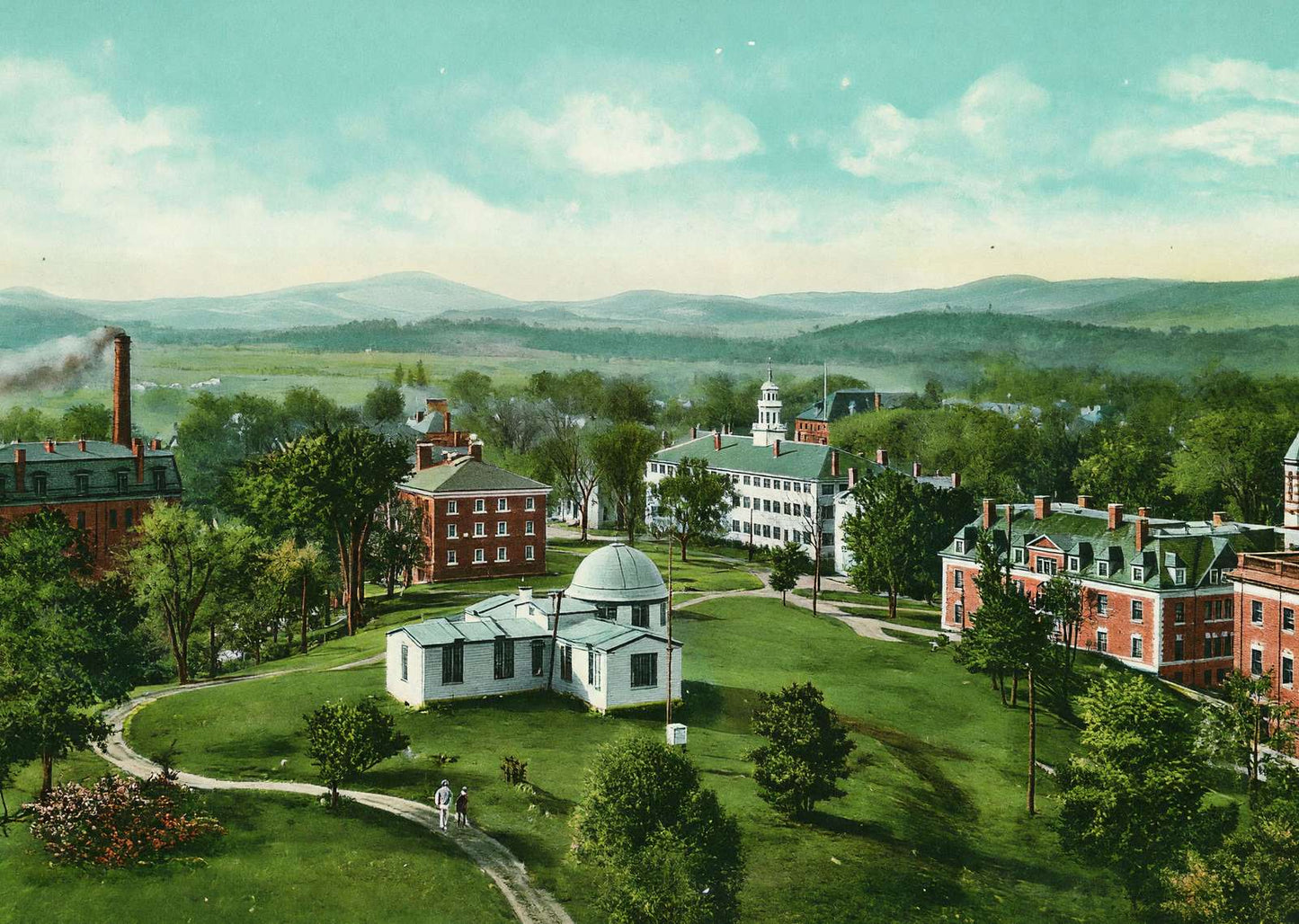 Dartmouth College Hanover NH in 1910 Vintage Print (7 Sizes) - Restored