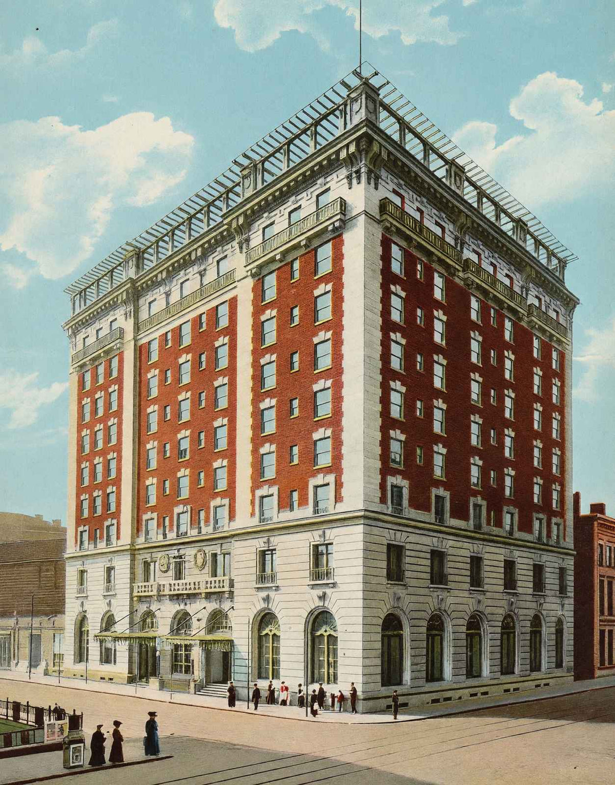 Seelbach Hotel Louisville in 1904 Vintage Print (7 Sizes) - Premium Quality