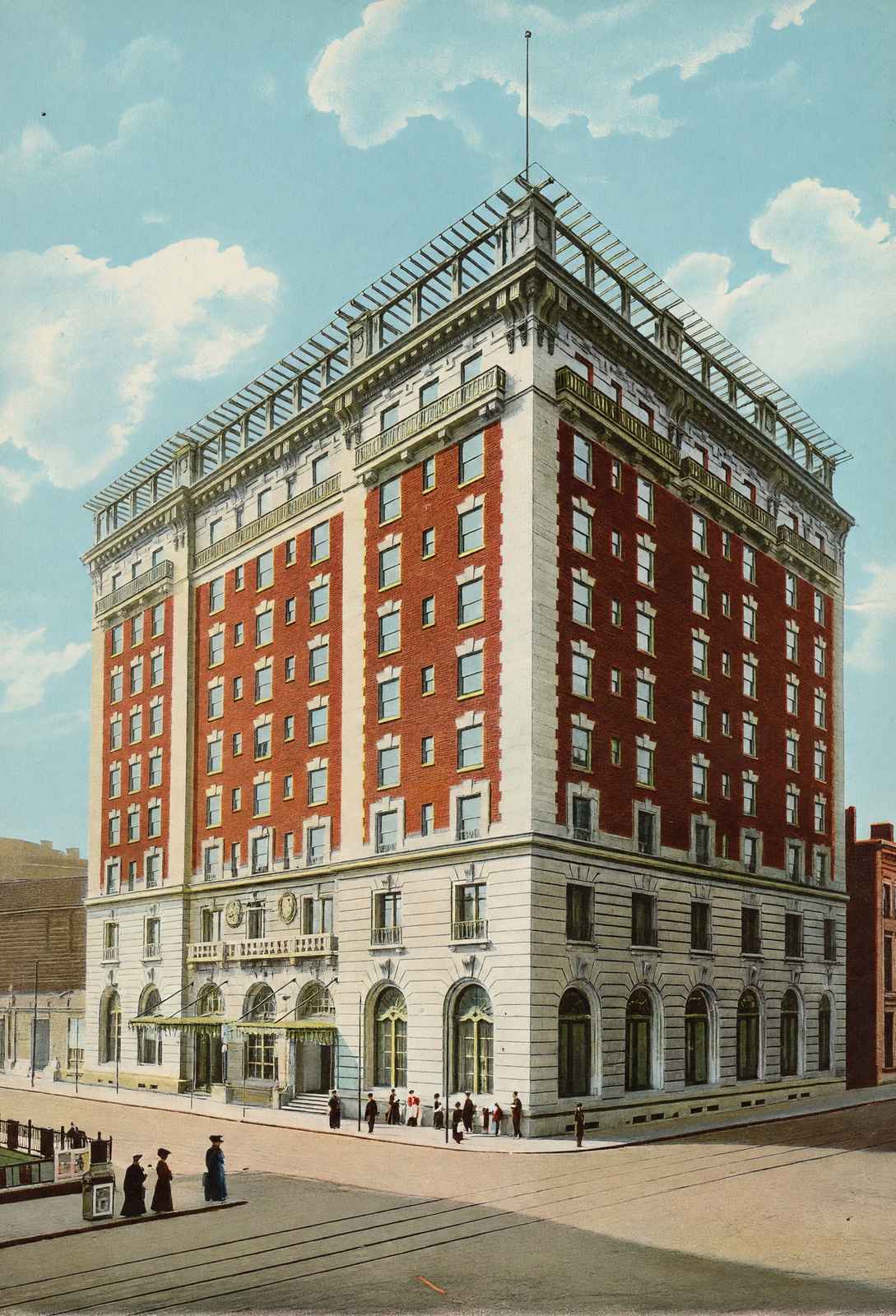 Seelbach Hotel Louisville in 1904 Vintage Print (7 Sizes) - Premium Quality