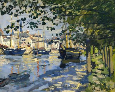Seine at Rouen art print by Claude Monet (1872)