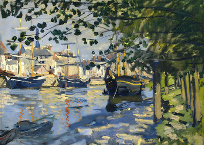 Seine at Rouen 1872 Painting by Claude Monet Fine Art Print (6 Sizes)