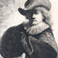 Self-Portrait in a Soft Hat and Embroidered Cloak 1631 Rembrandt Print (6 Sizes)