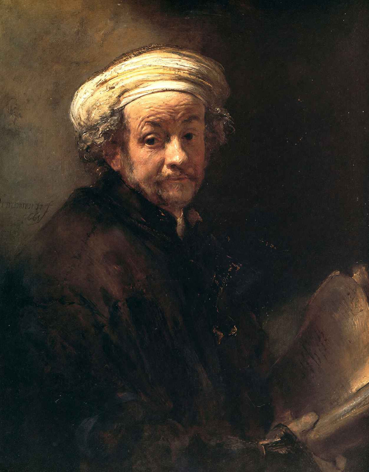 Self-Portrait As the Apostle Paul 1661 by Rembrandt Fine Art Print (6 Sizes)