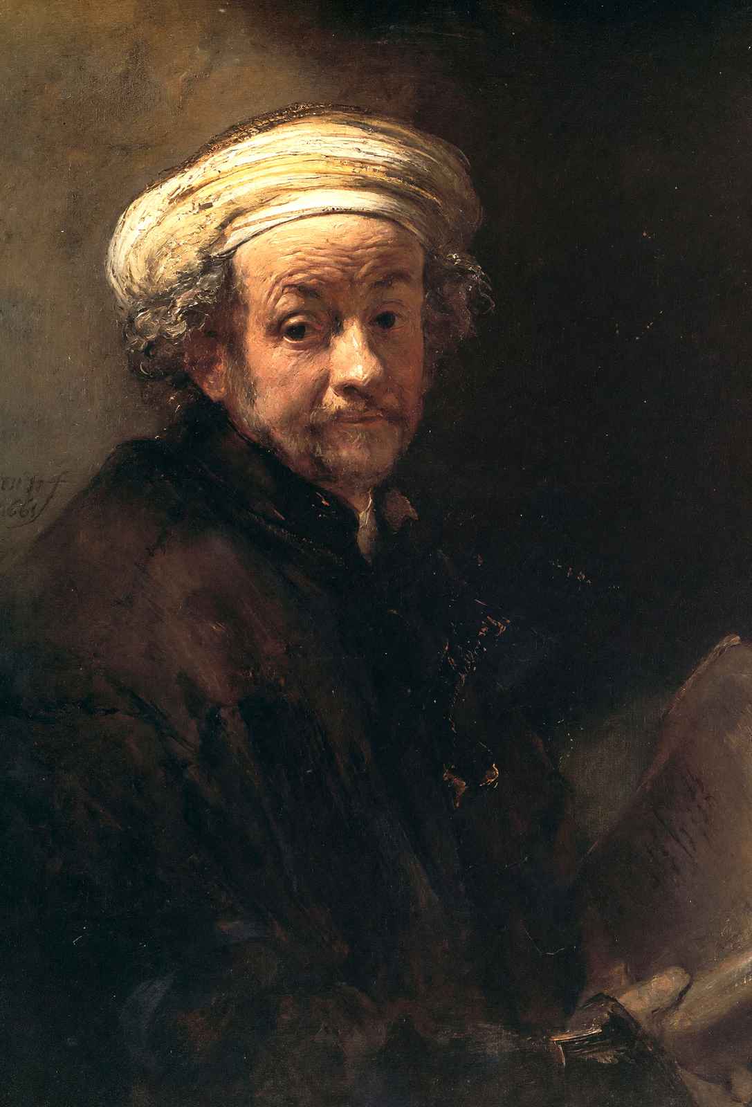 Self-Portrait As the Apostle Paul 1661 by Rembrandt Fine Art Print (6 Sizes)