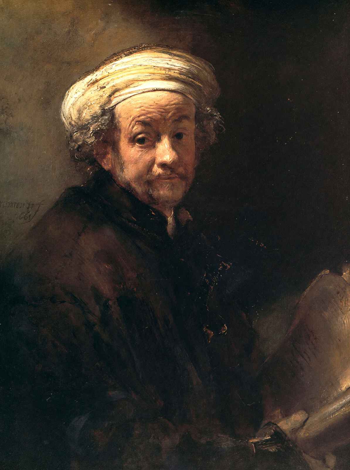 Self-Portrait As the Apostle Paul 1661 by Rembrandt Fine Art Print (6 Sizes)