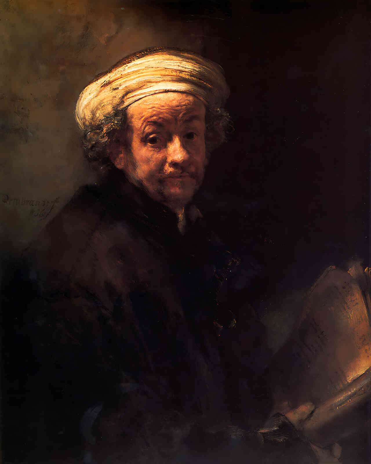 Self-Portrait As the Apostle Paul Painting by Rembrandt 8x10" Art Print