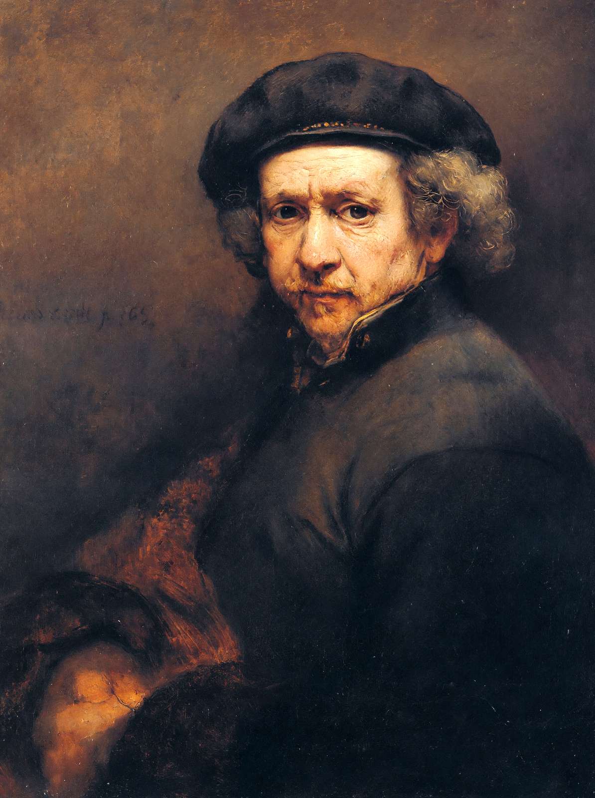 Self-Portrait Art Print 1659 Painting by Rembrandt (6 Sizes) - Archival Paper