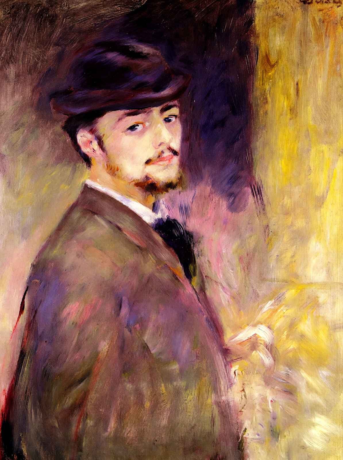 Self-Portrait at the Age of Thirty Five Art Print 1876 by Renoir (6 Sizes)