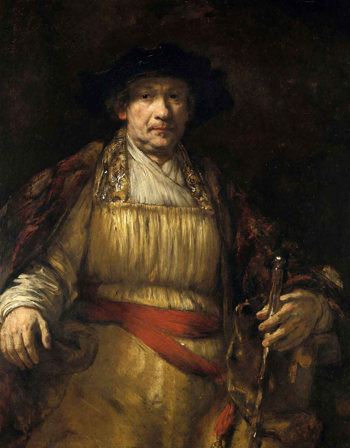 Self-Portrait 1658 Painting by Rembrandt Fine Art Print (6 Sizes)