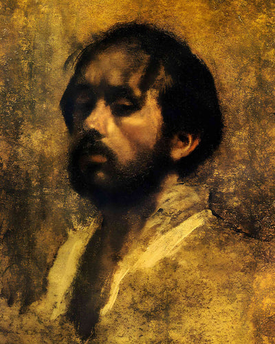 Self Portrait 1863 Painting by Edgar Degas 8x10" Art Print