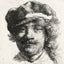 Self-Portrait Wearing a Soft Cap Full Face, Head 1634 Rembrandt Print (6 Sizes)