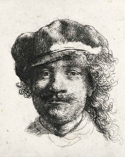 Self-Portrait Wearing a Soft Cap Full Face
