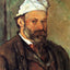 Self-Portrait with White Turbaned art print by Paul Cezanne (1882)