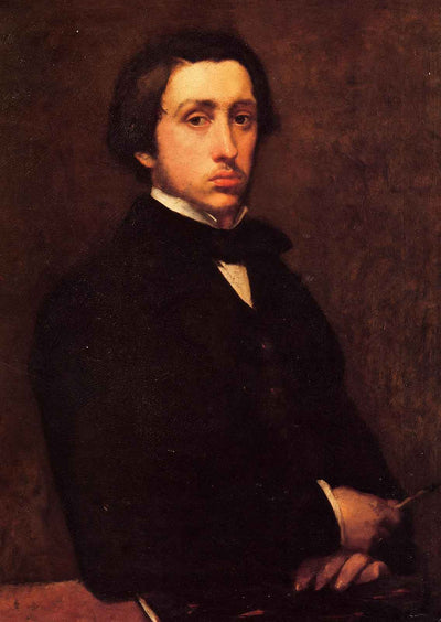 Self Portrait 1855 Painting by Edgar Degas Art Print (6 Sizes) - Retouched