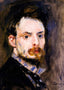 Self-Portrait Art Print 1875 Painting by Pierre-Auguste Renoir (6 Sizes)