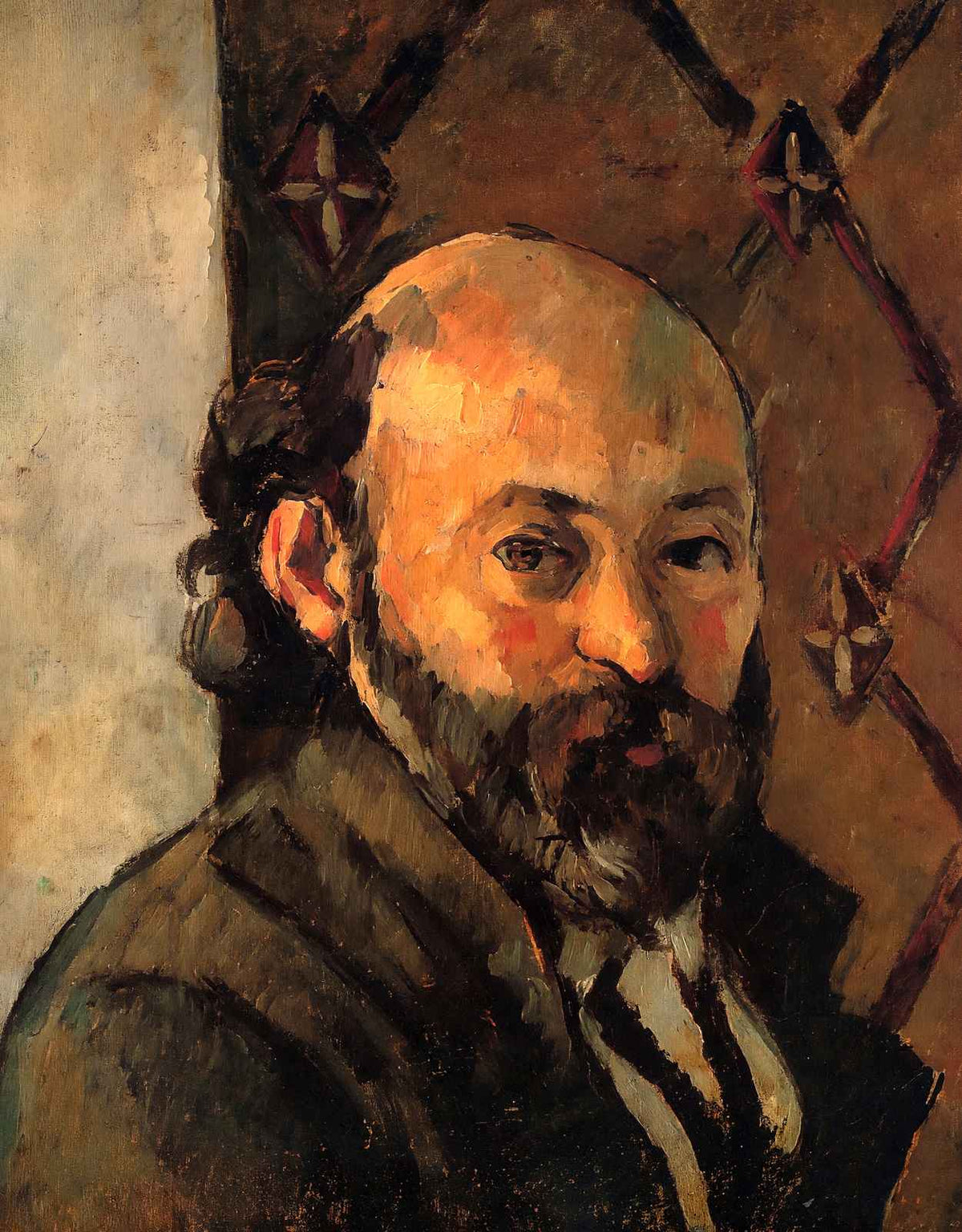 Self-Portrait 1880 Painting by Paul Cezanne Fine Art Print (6 Sizes) - Enhanced