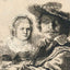 Self-Portrait with Saskia Art Print 1636 Painting by Rembrandt (6 Sizes)