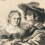 Self-Portrait with Saskia fine art print by Rembrandt (1636)