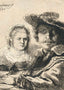 Self-Portrait with Saskia Art Print 1636 Painting by Rembrandt (6 Sizes)