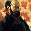 Self-Portrait in Front of Pink Background Art Print 1875 by Cezanne (6 Sizes)