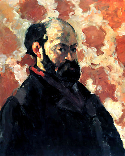 Self-Portrait in Front of Pink Background by Paul Cezanne 8x10" Art Print