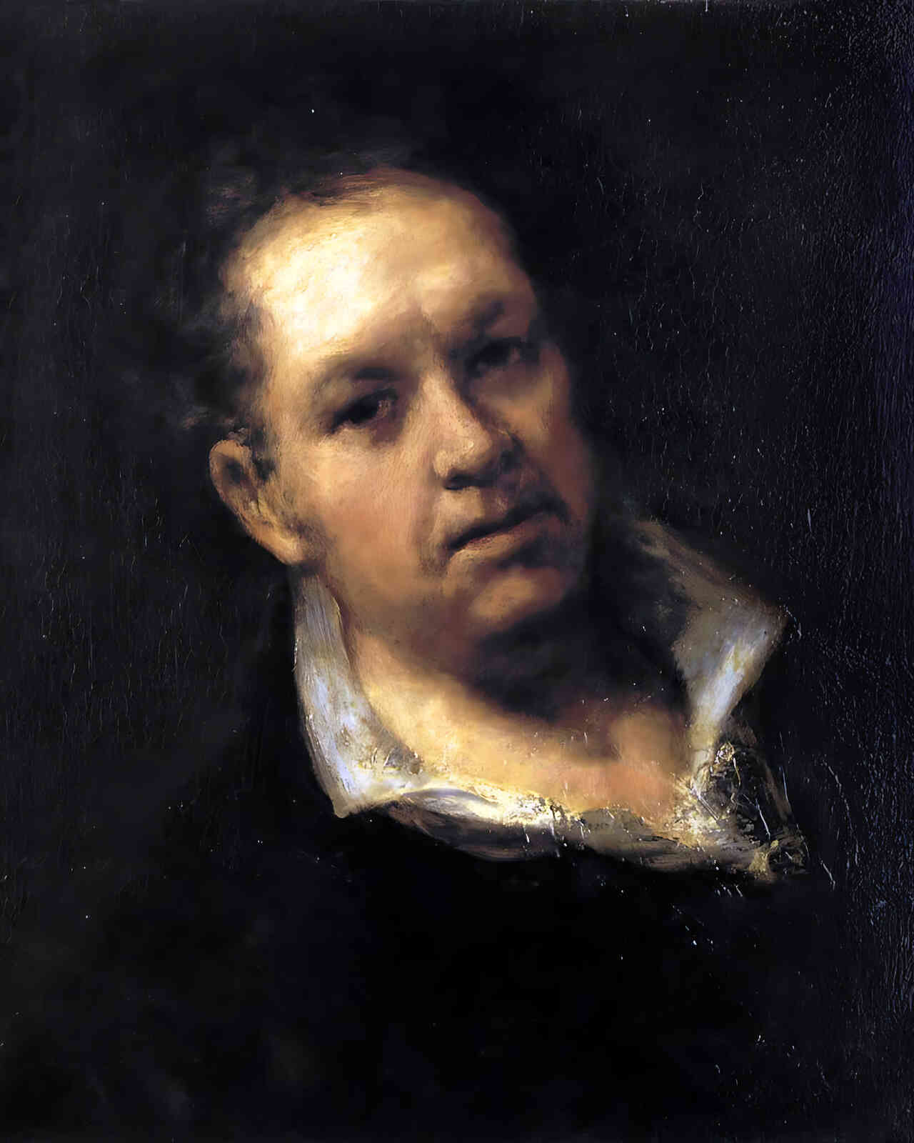 Self Portrait Painting by Francisco Goya 8x10" Art Print (High Quality)