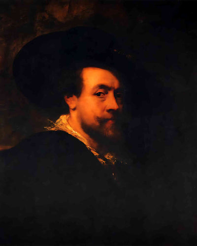 Self-Portrait Painting by Peter Paul Rubens 8x10" Art Print (High Quality)