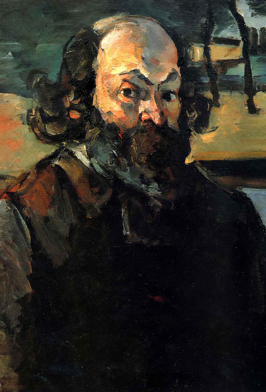 Self-Portrait Fine Art Print 1875 Painting by Paul Cezanne (6 Sizes)
