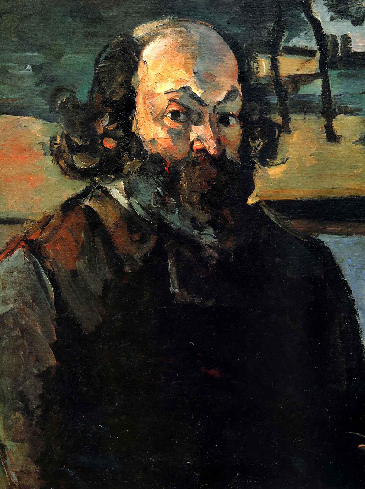 Self-Portrait Fine Art Print 1875 Painting by Paul Cezanne (6 Sizes)