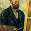 Self-Portrait with Palette 1890 by Paul Cezanne Fine Art Print (6 Sizes)
