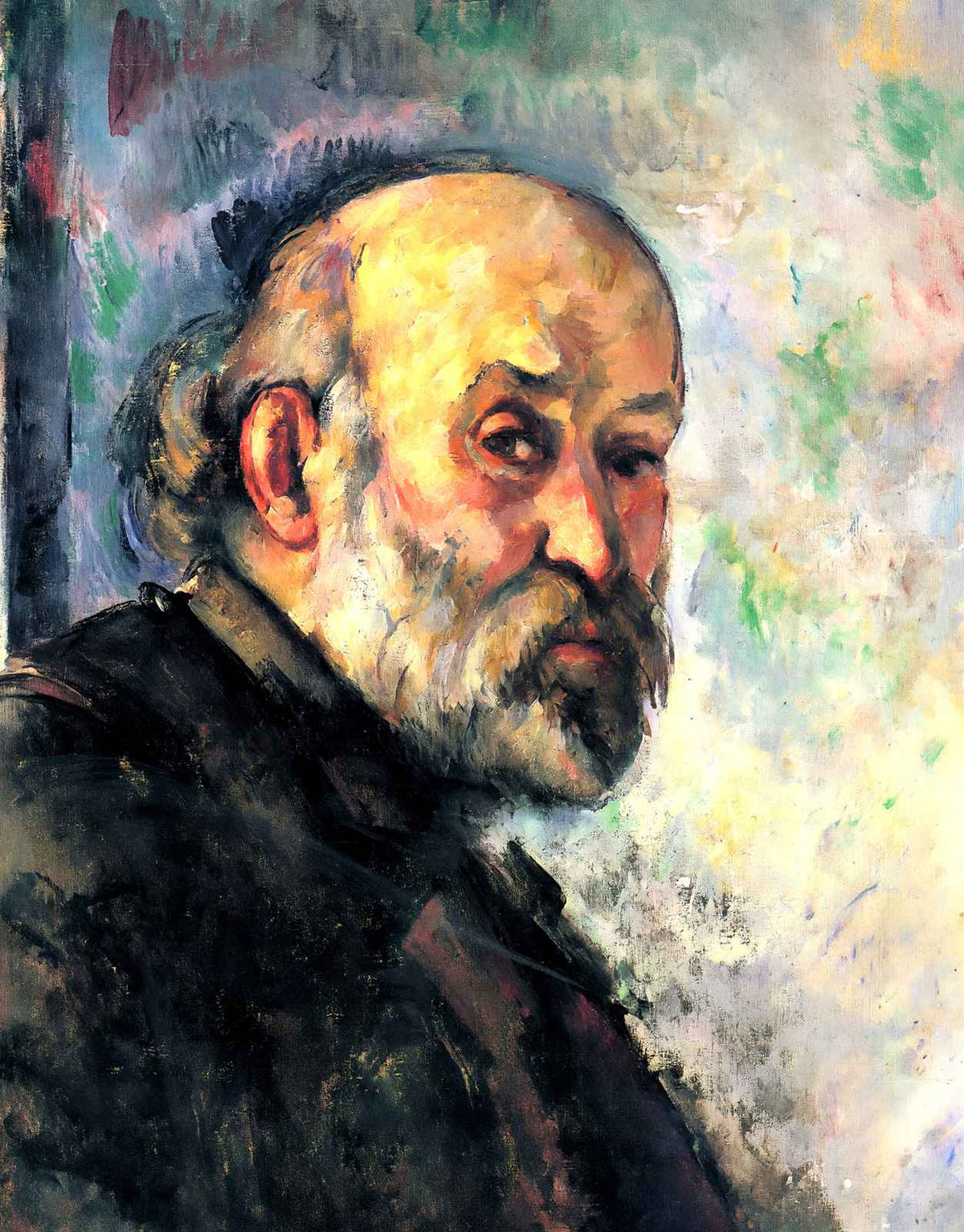 Self-Portrait 1895 Painting by Paul Cezanne Art Print (6 Sizes) - Premium Print