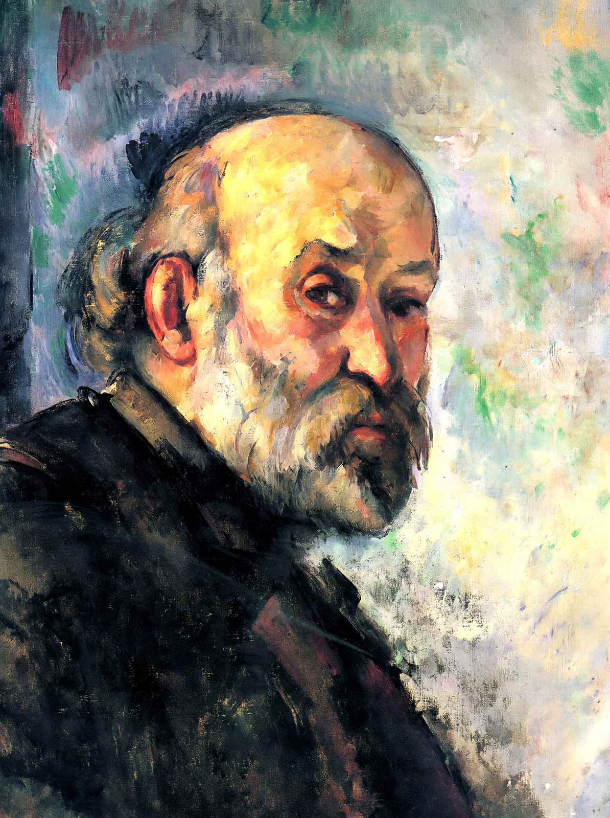 Self-Portrait 1895 Painting by Paul Cezanne Art Print (6 Sizes) - Premium Print