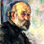 Self-Portrait (1895) fine art print by Paul Cezanne (1895)