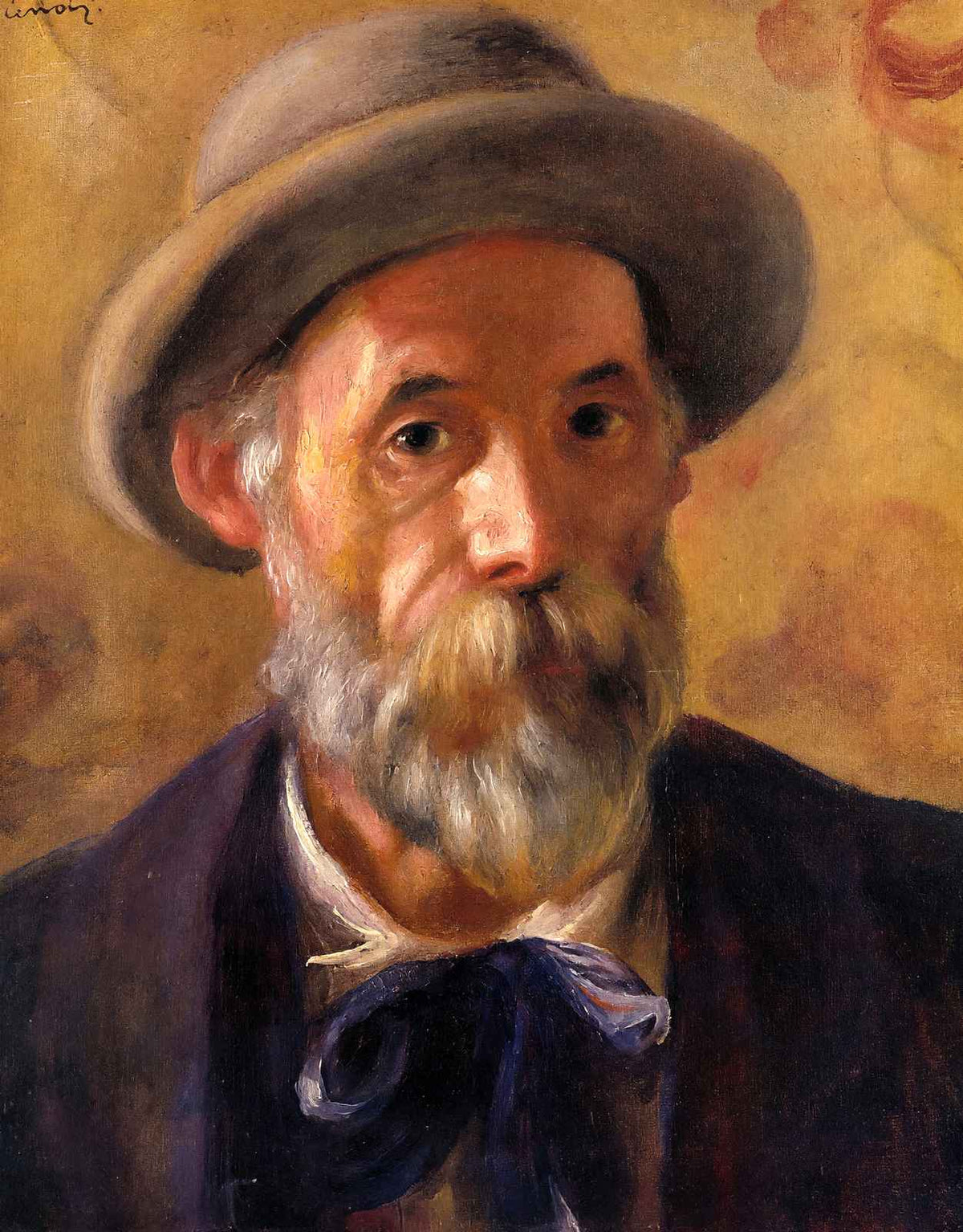 Self-Portrait 1899 Painting by Pierre-Auguste Renoir Art Print (6 Sizes)