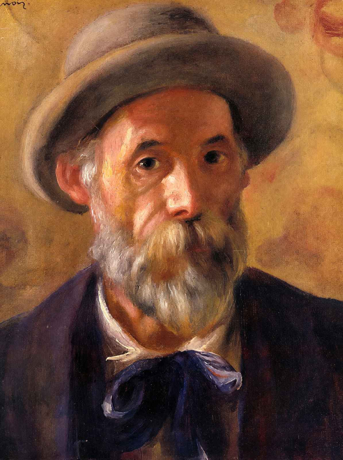 Self-Portrait 1899 Painting by Pierre-Auguste Renoir Art Print (6 Sizes)
