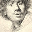 Self-Portrait Fine Art Print 1630 Drawing by Rembrandt (6 Sizes) - Premium Print